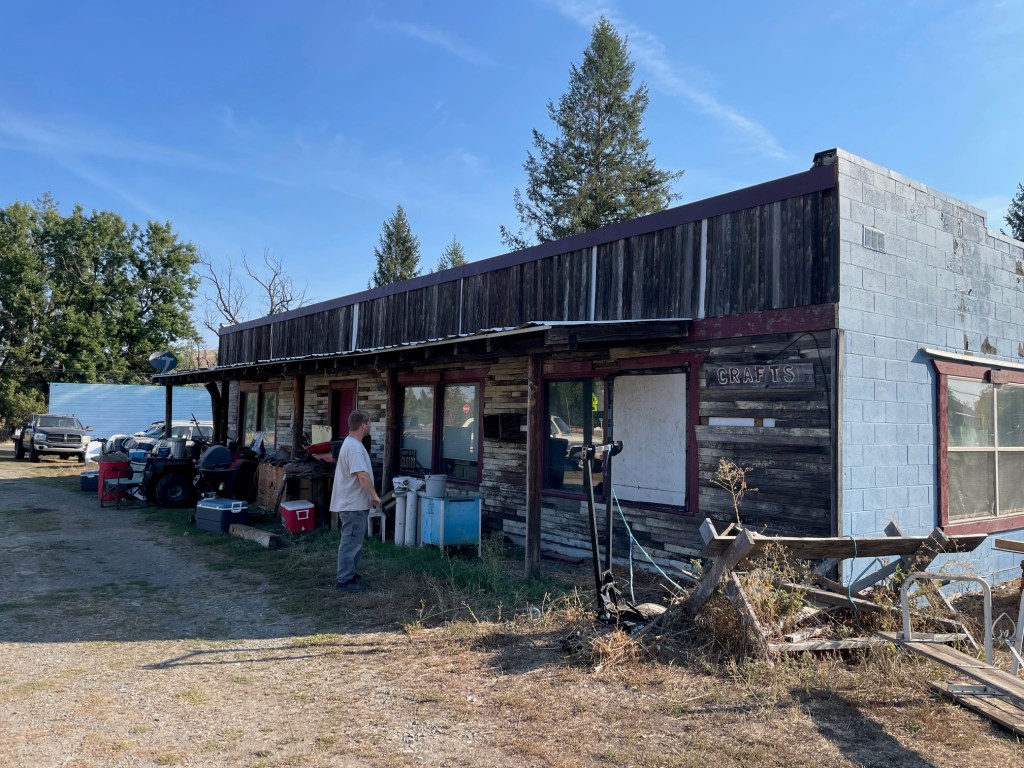 Before exterior renovation of Oregon home with old siding and needing complete replacement.